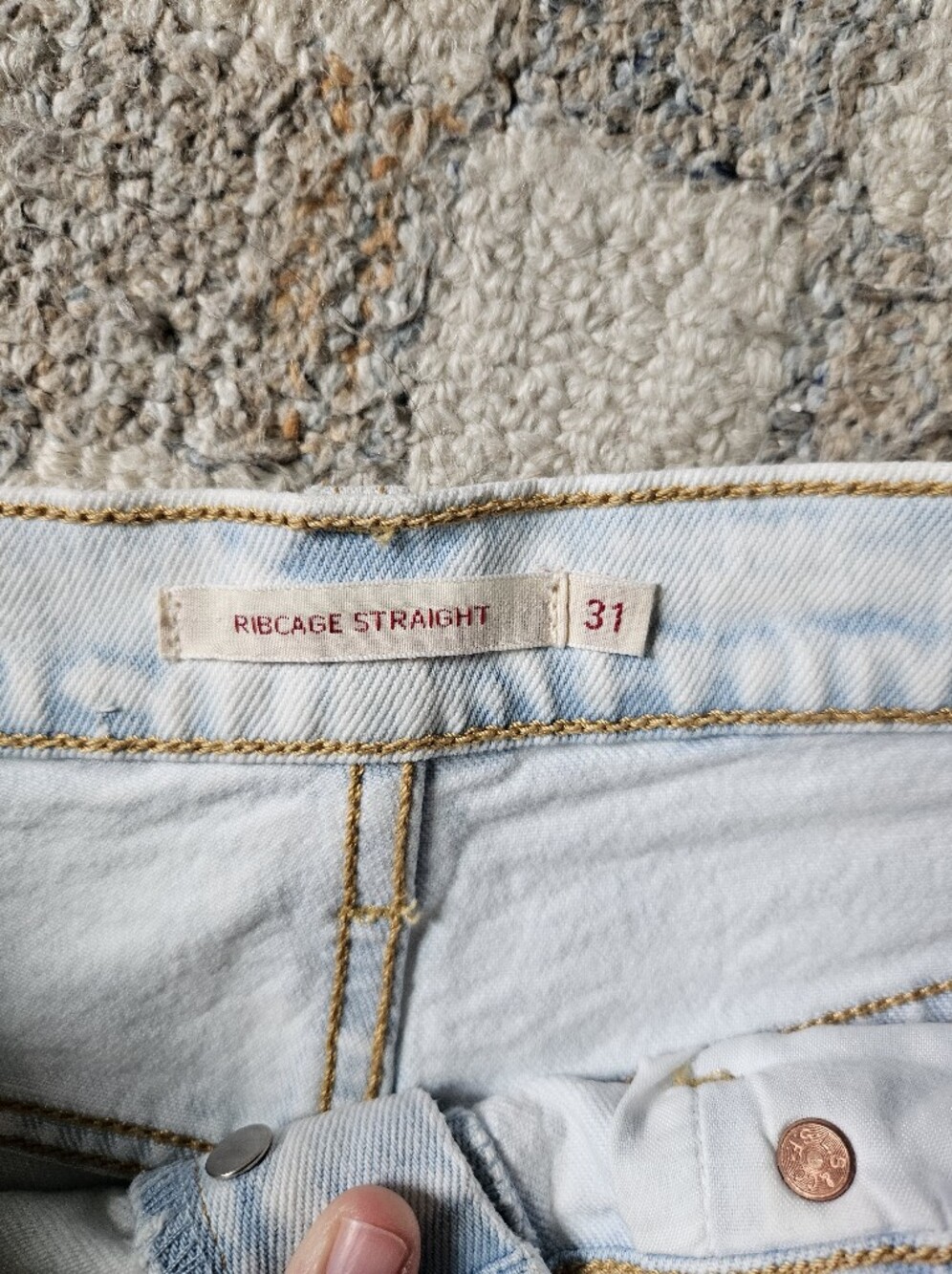 Levi's Ribcage Straight Leg Women's Jeans - Picture 2 of 4